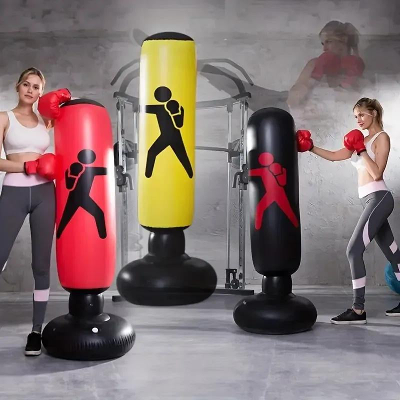 Home Fitness Boxing Bag, Punching Bag with Non-Slip Base, Boxing Training Equipment, Durable & Sturdy Exercise Equipment for Adults Teens Home Gym Workout